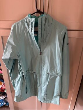Columbia Mint Green Lightweight Hooded Jacket